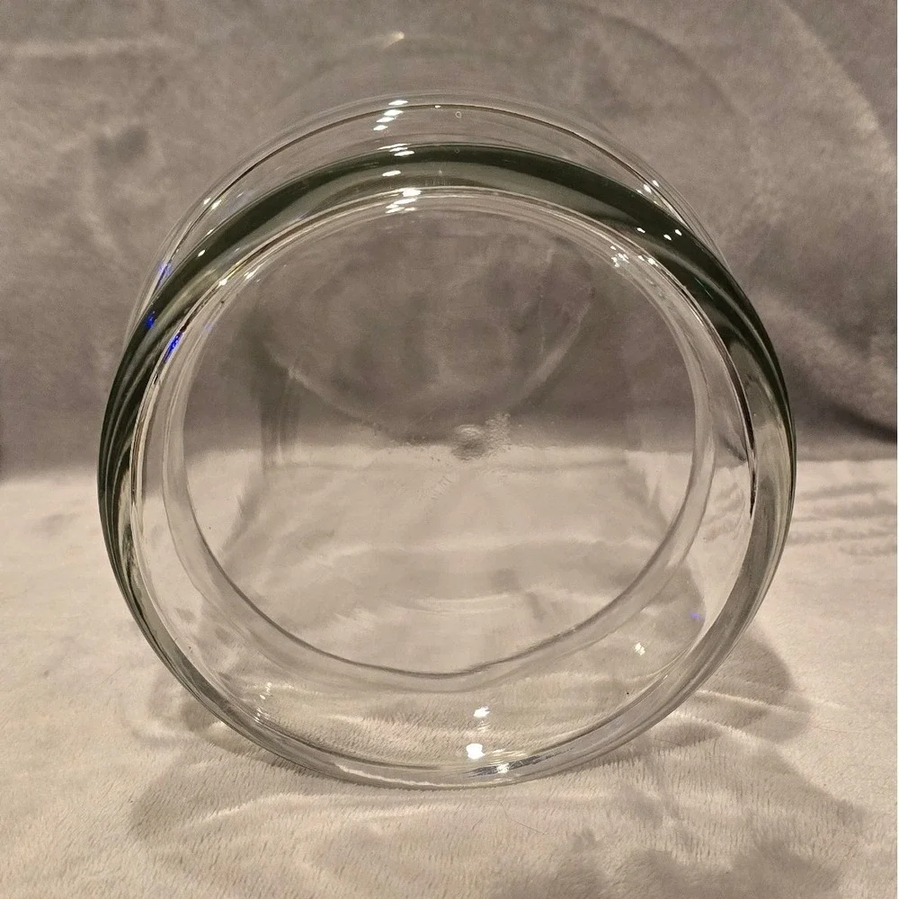 Clear Glass Hurricane Cylinder Vase with Pedestal Base Centerpiece 10 Inch